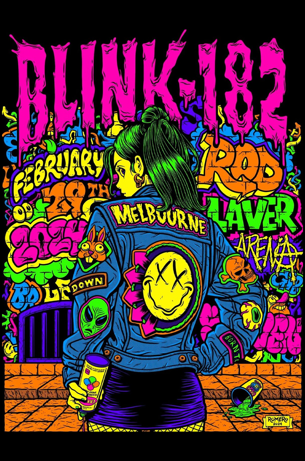 blink182 Melbourne, Australia 2024 (Night 5) My Show Poster