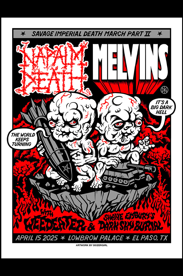 Melvins Napalm Death El Paso TX 2025_SCALED