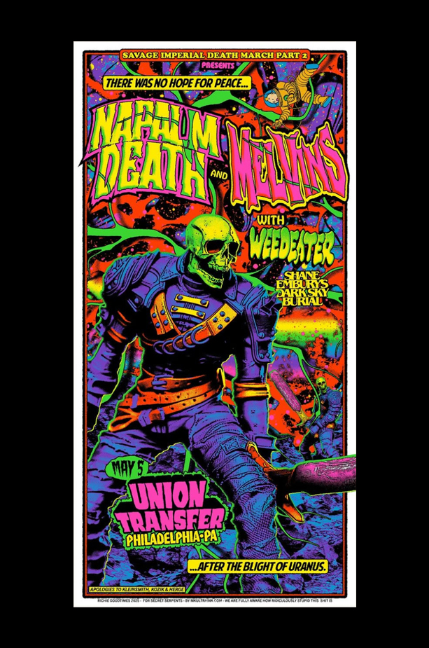 Napalm Death & Melvins Philadelphia PA 2025_SCALED